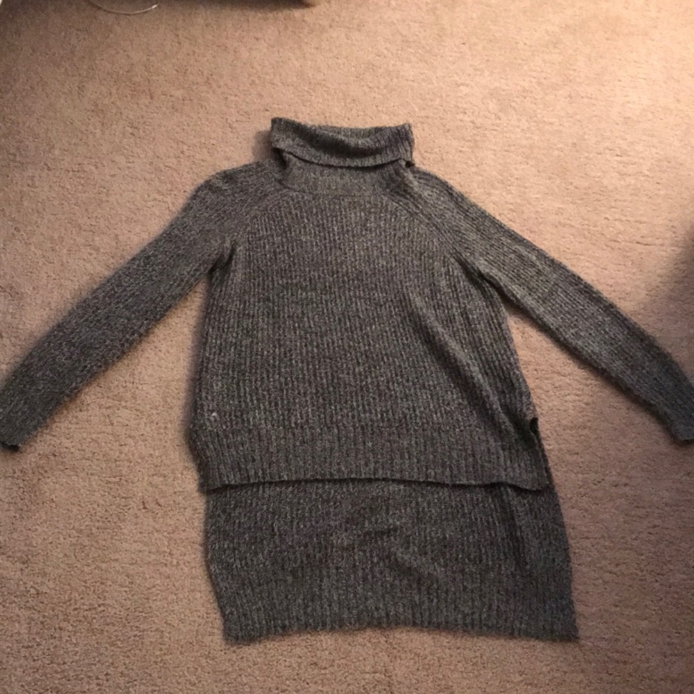 Cozy Grey Turtleneck Sweater